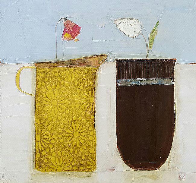 Eithne  Roberts - Yellow jug and little vessel